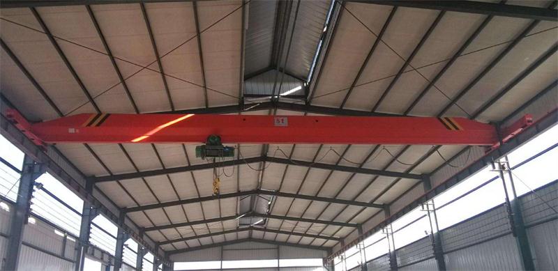 Single Girder Overhead Crane For Mechanical Workshop