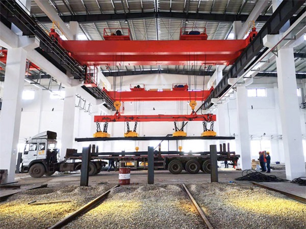 Overhead Crane with Electromagnetic Beam