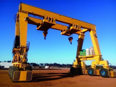 RTG rubber tire gantry crane