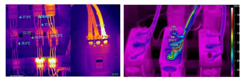 Infrared imaging temperature thermogram