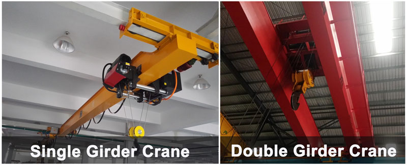 single girder overhead crane and double girder overhead crane
